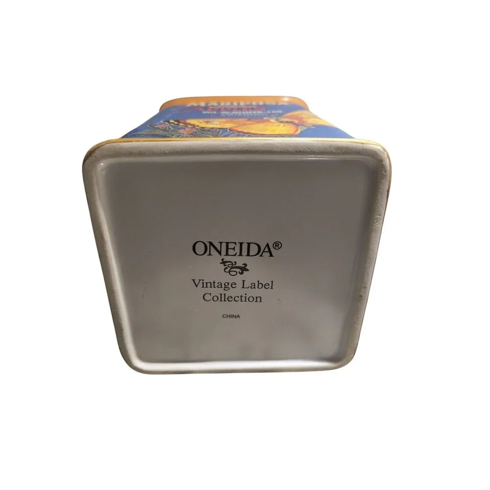 Oneida Butterfly Apples Mariposa Vintage Canister